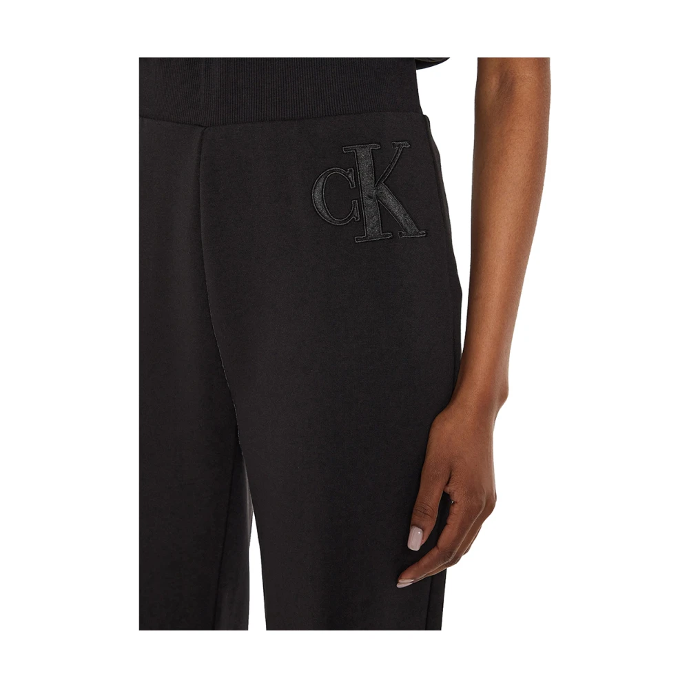 Calvin Klein Zwarte Broek Elegant Slim Fit Black Dames