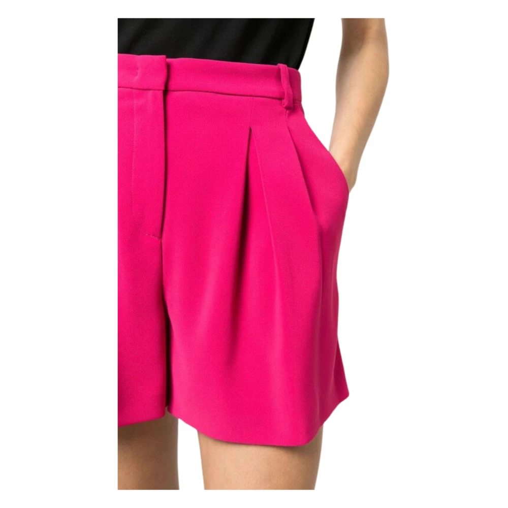pinko Fuchsia Elastische Shorts Pink Dames