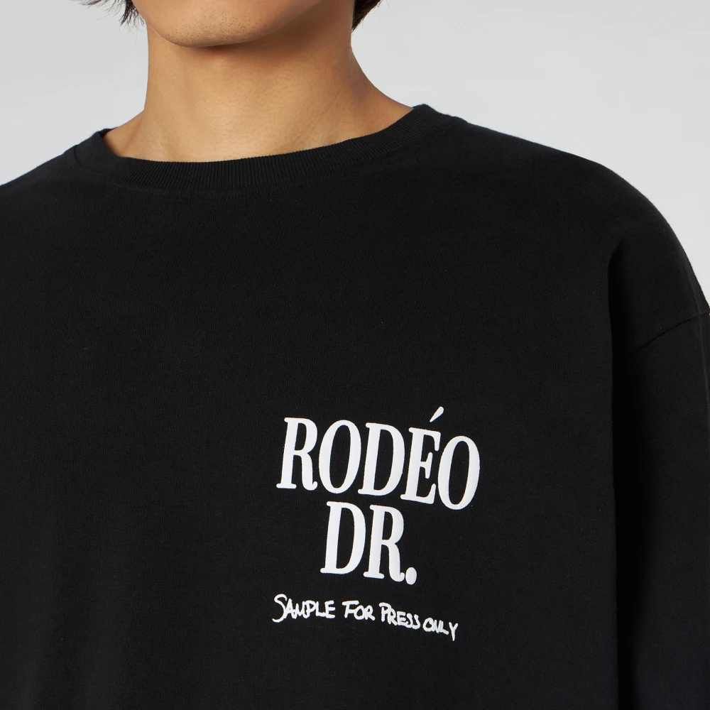 1989 Studio Lange mouwen ronde hals T-shirt Black Heren