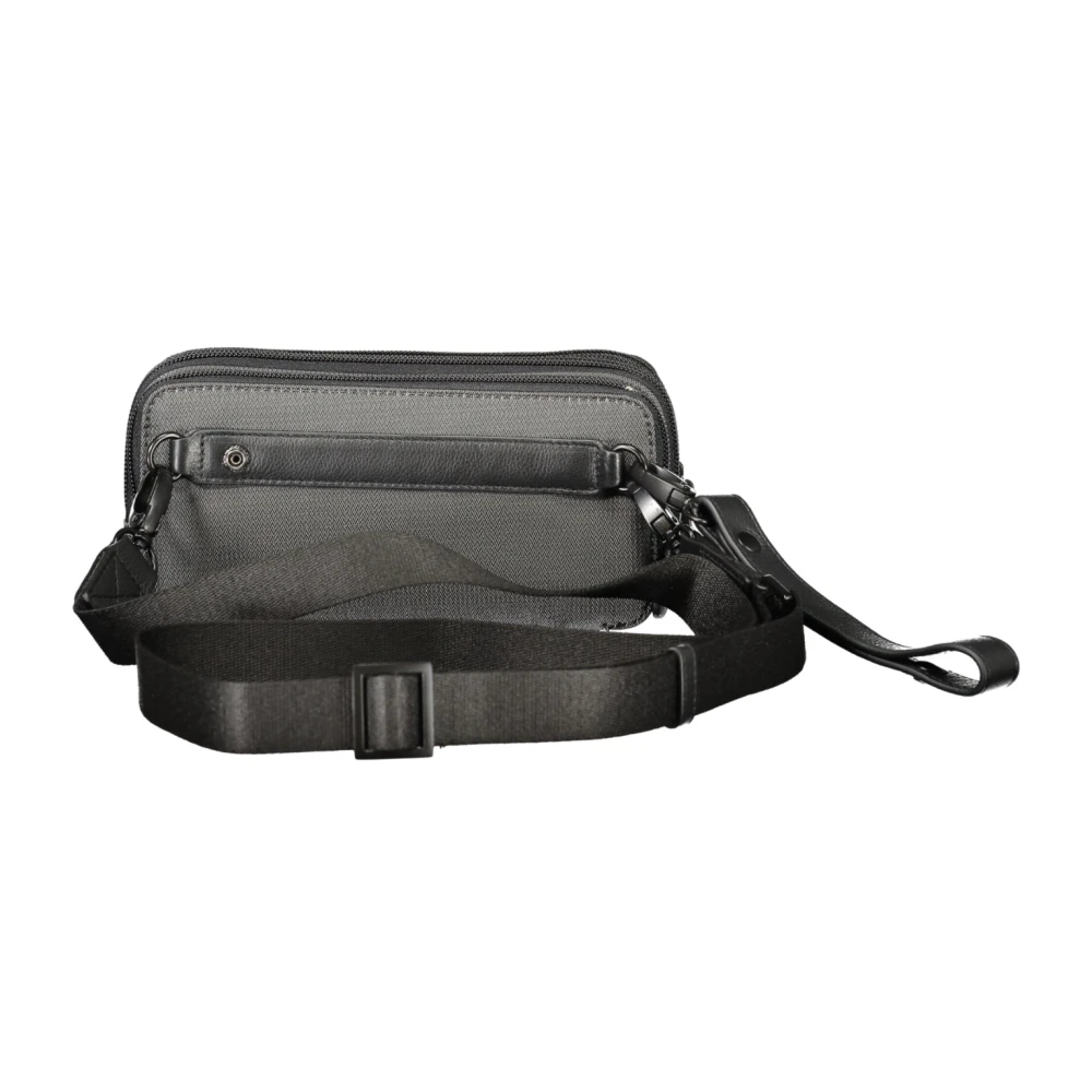 Piquadro Grijze Schoudertas met Ritssluiting Gray Heren