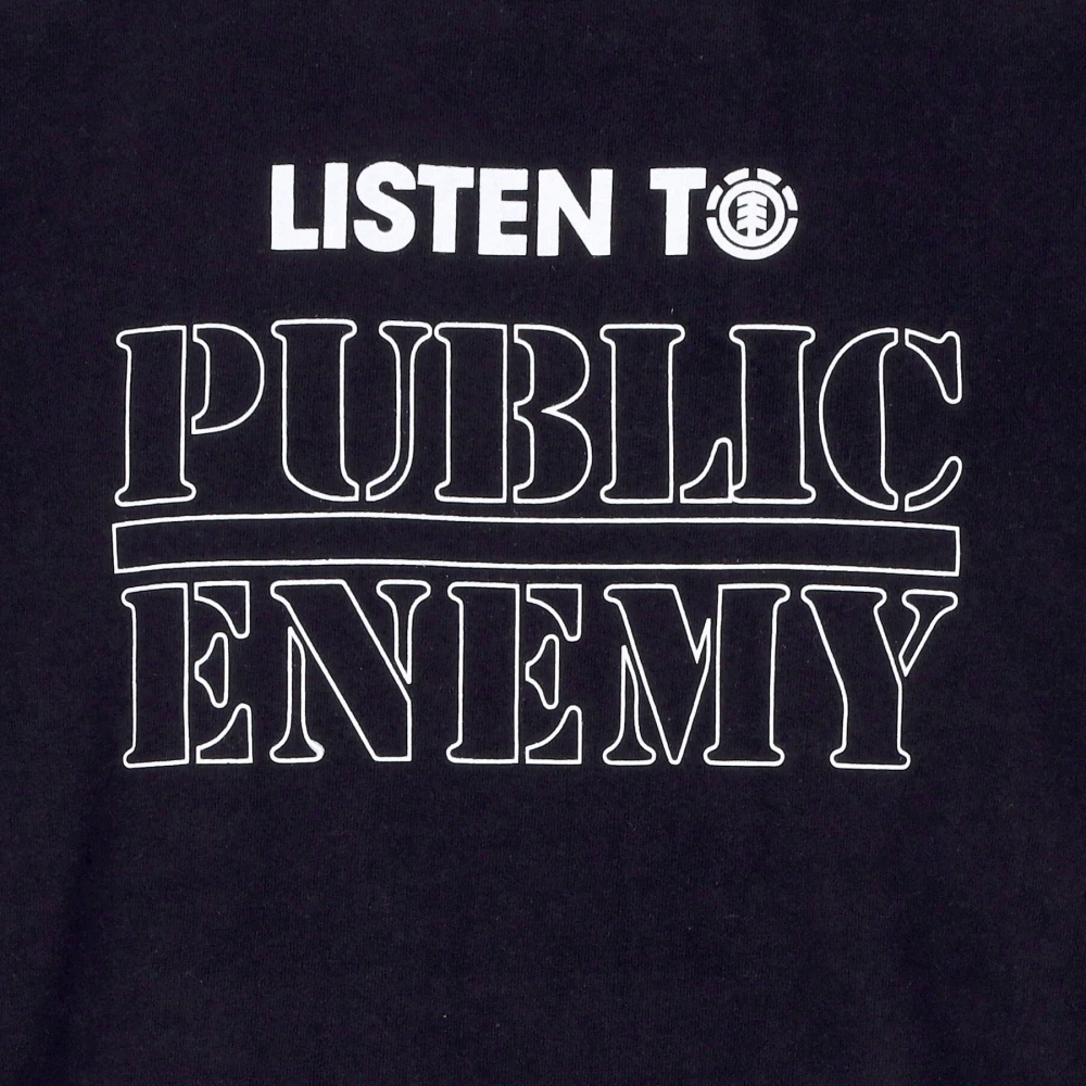 Element Heren Tee Listen To Flint Black Heren