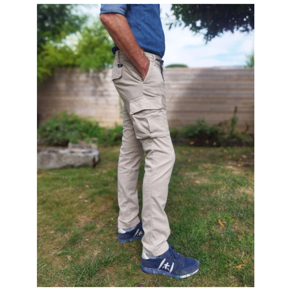 Mason's Velours Cargo Broek Beige Heren