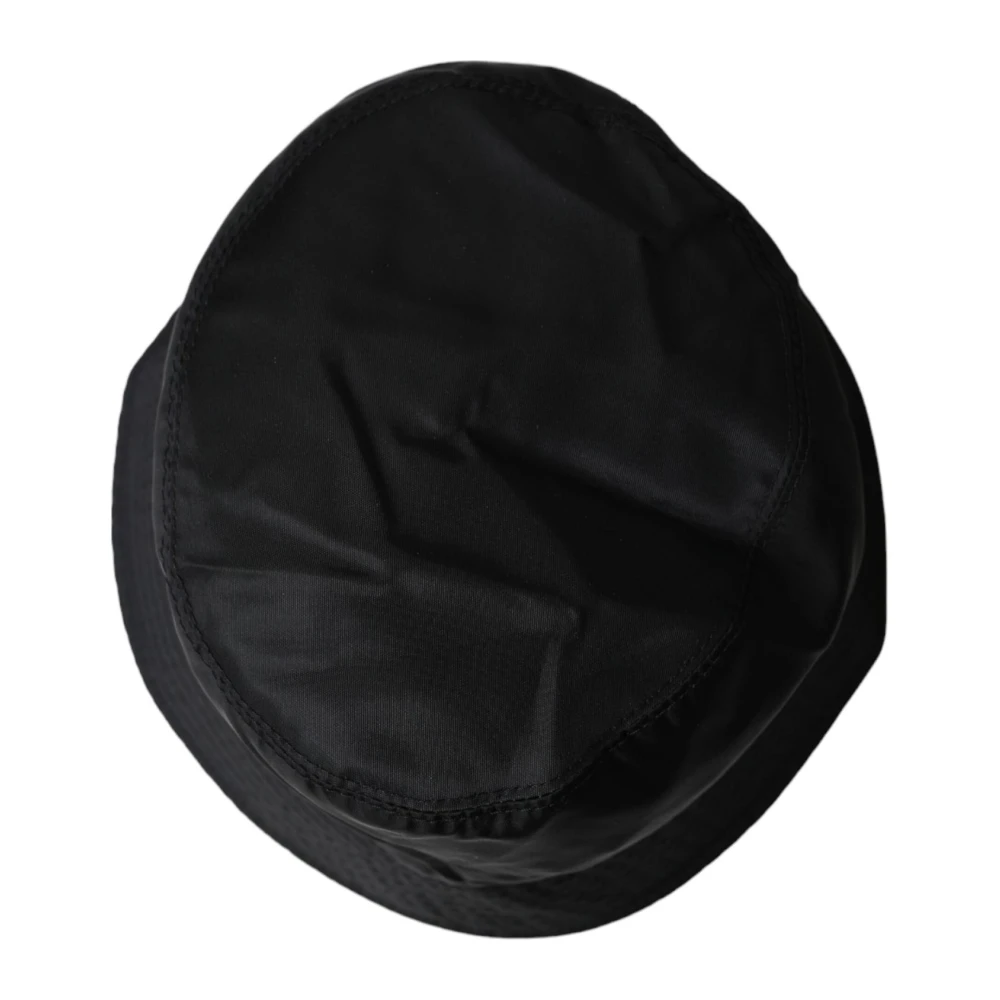 Dolce & Gabbana Stijlvolle Wide Brim Bucket Hat Black Heren