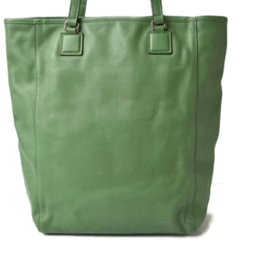 Loewe Pre-owned Fabric shoulder-bags Green Dames