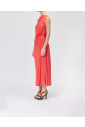robe-midi-en-crepe-rouge