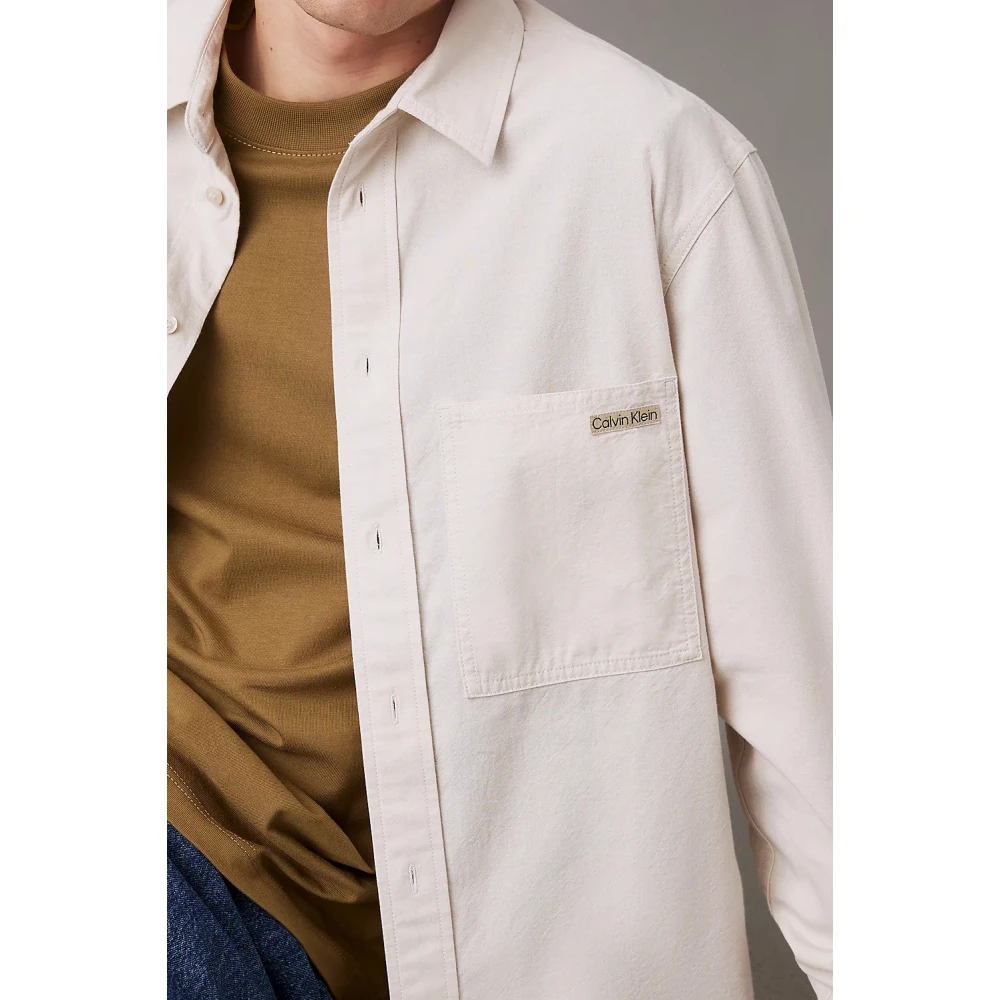 Calvin Klein Jeans Stijlvolle Denim Jeans Collectie Beige Heren