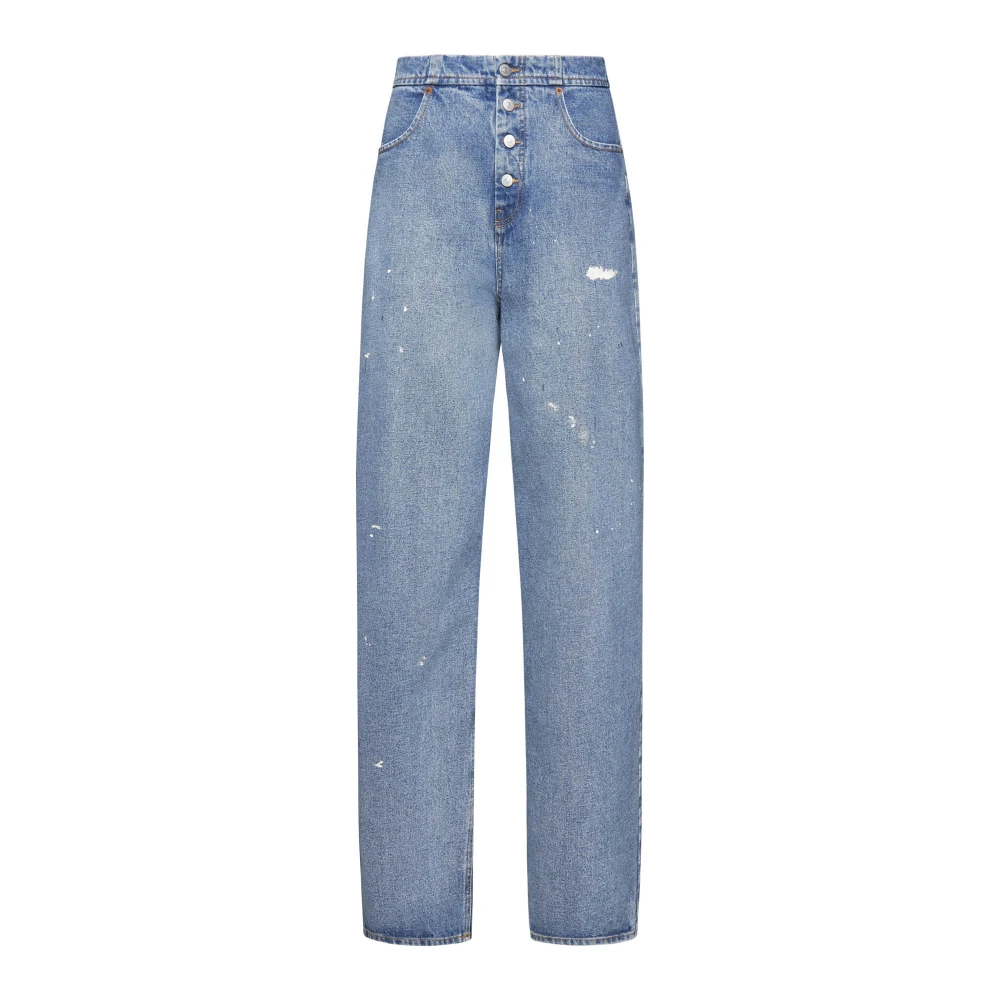 MM6 Maison Margiela Blauwe Jeans met 5 Zakken Blue Dames