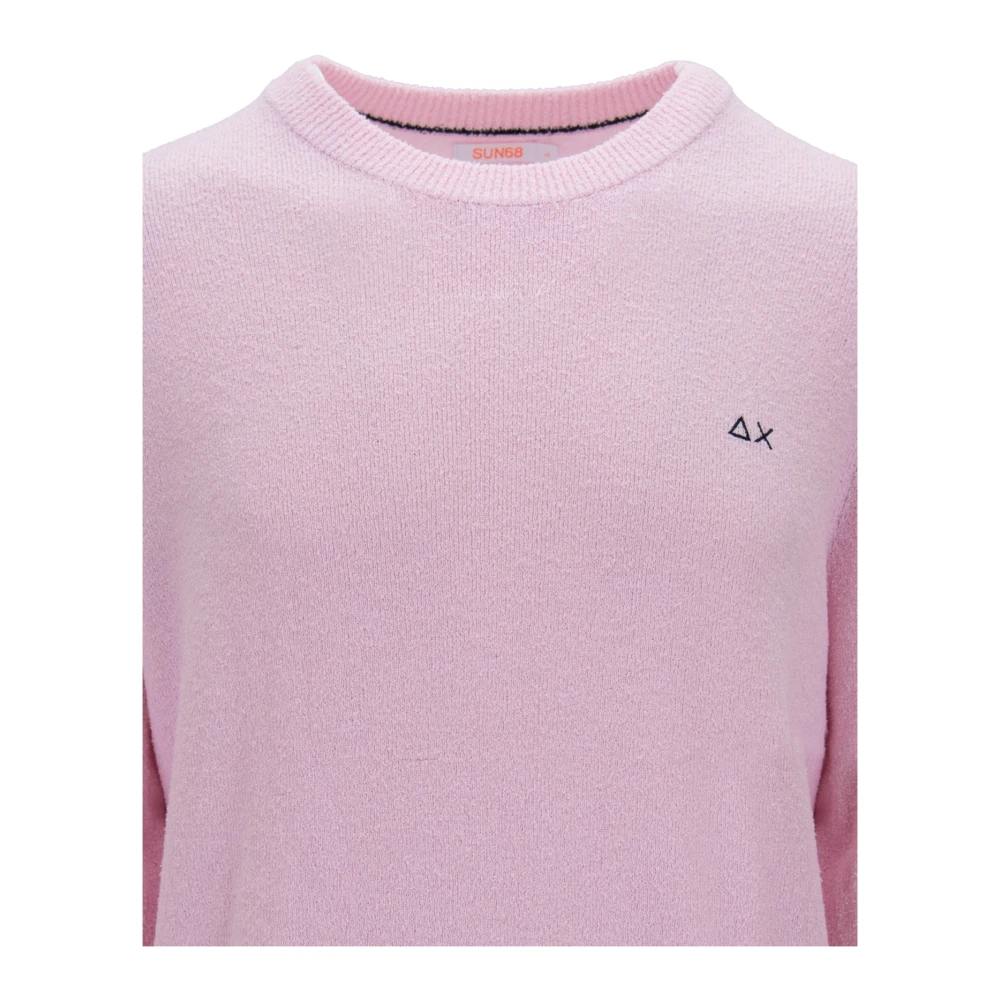 Sun68 Heren Pullover Trui Pink Heren