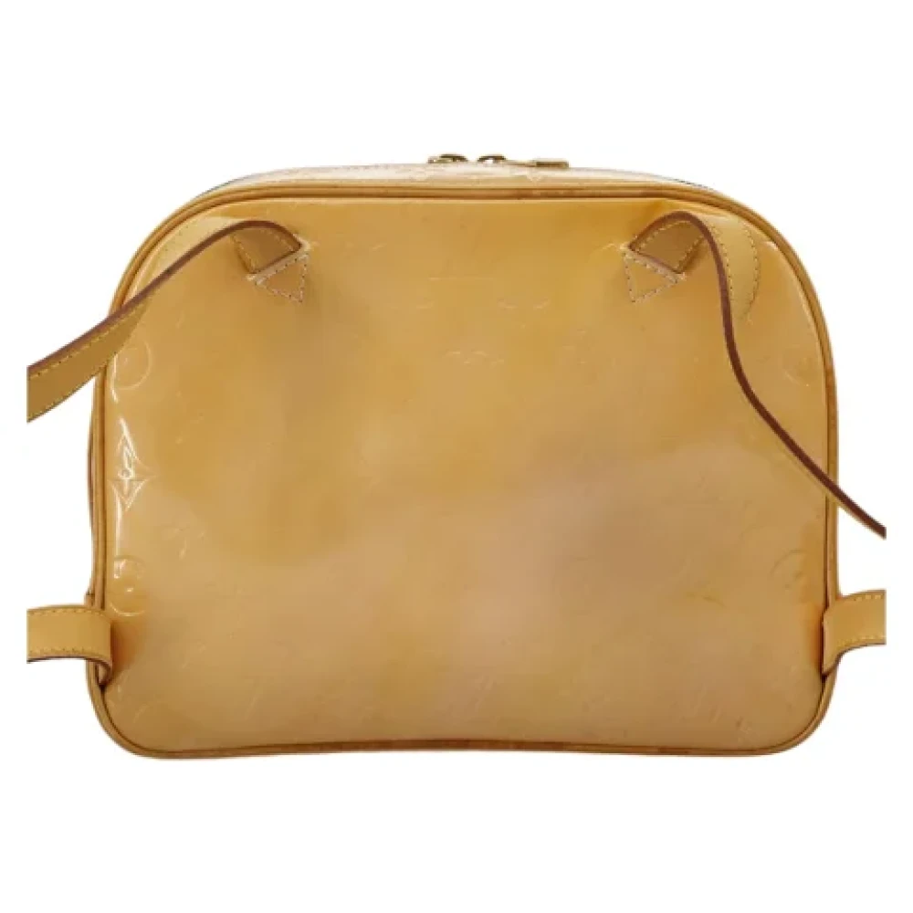Louis Vuitton Vintage Pre-owned Leather backpacks Beige Dames
