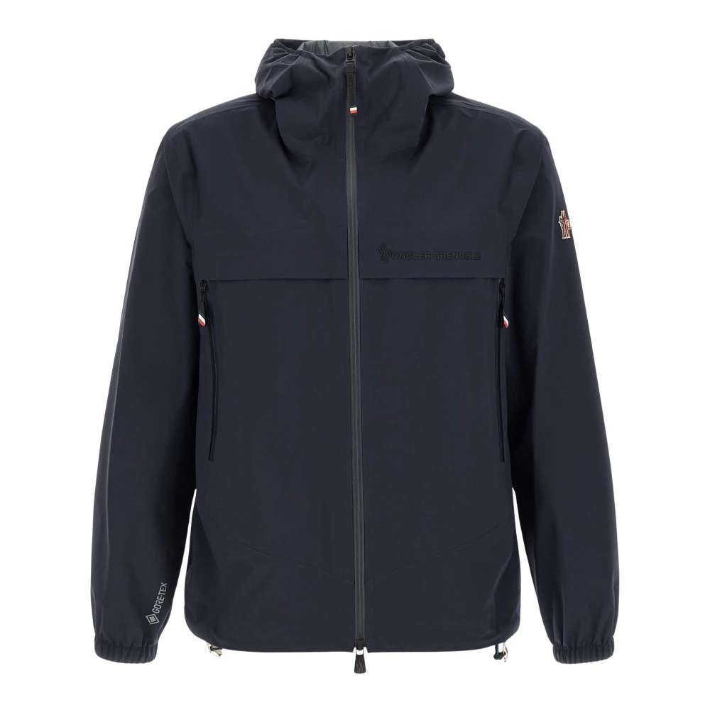 Moncler Blue Rain Clothing, Male, 2XL, Shipton Hooded Packable Gore-Tex Shell Jacket