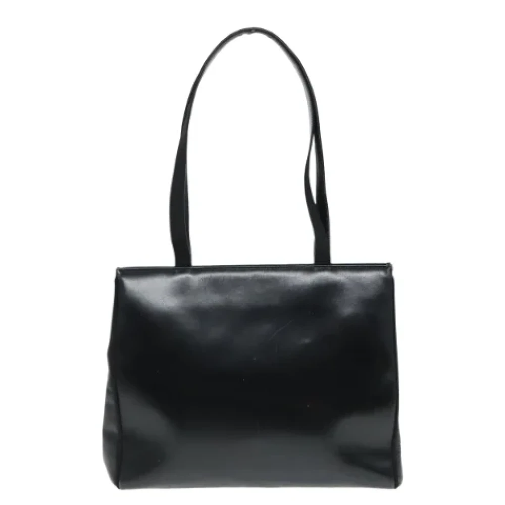 Salvatore Ferragamo Pre-owned Leather shoulder-bags Black Dames
