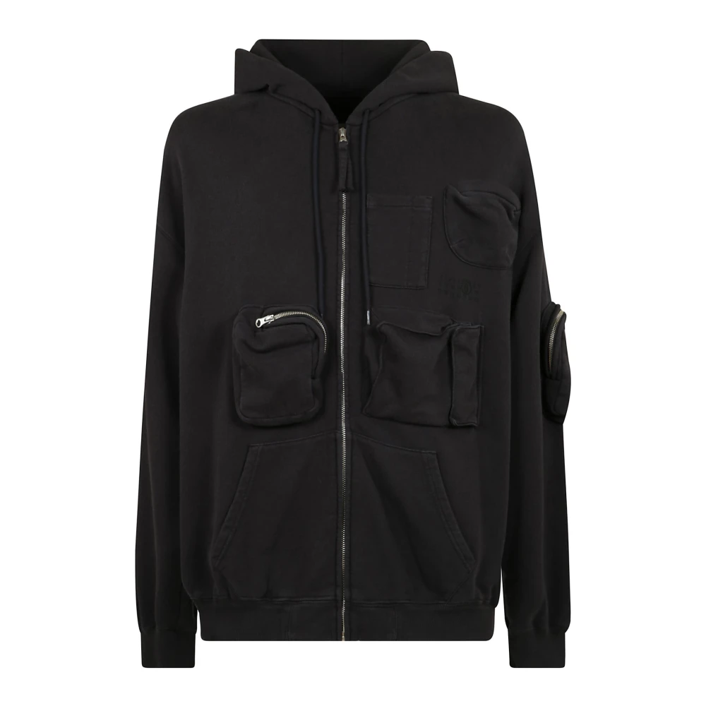 MM6 Maison Margiela Casual Sweat Jacket voor Mannen Black Heren