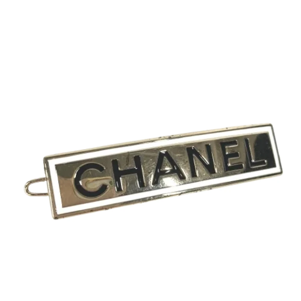 Chanel Vintage Pre-owned Fabric hair-accessories Yellow Dames