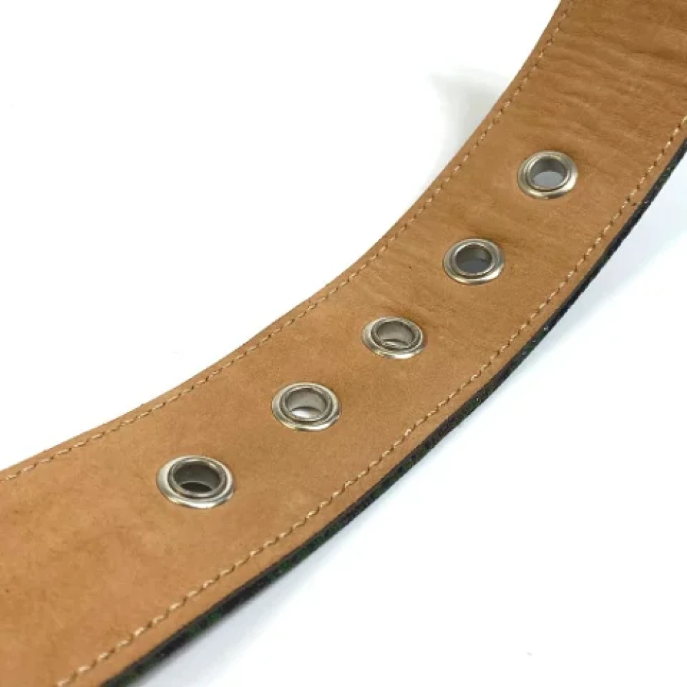 Jimmy Choo Pre-owned Cotton belts Green Dames