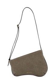 Mini Curve Hobo Torba w Wielokolorowym Denimie