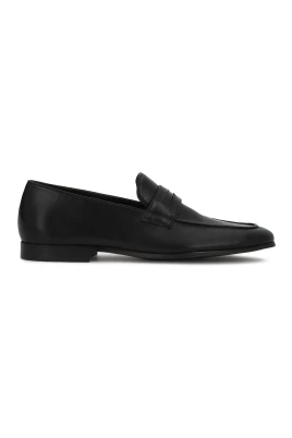 Minimalistiska Loafers i Läder