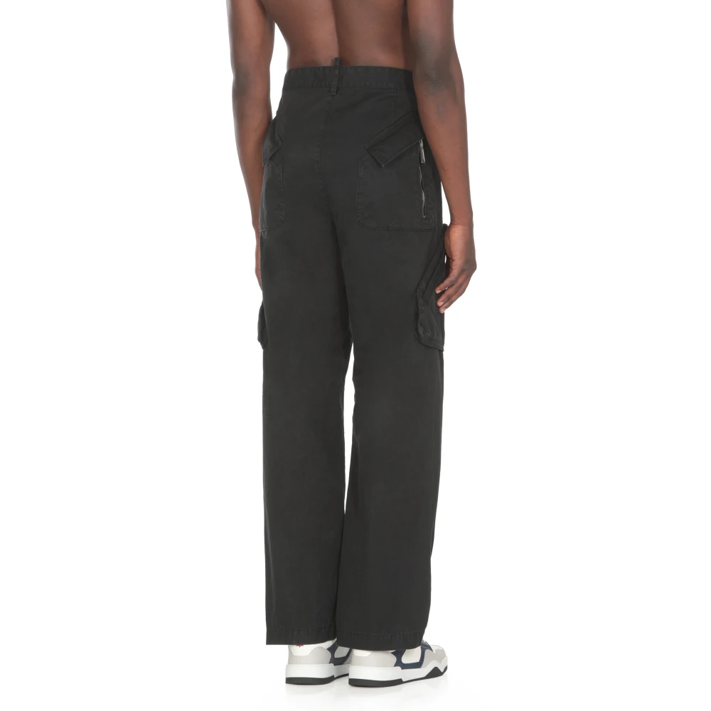 Dsquared2 Zwarte Cargo Broek Black Heren