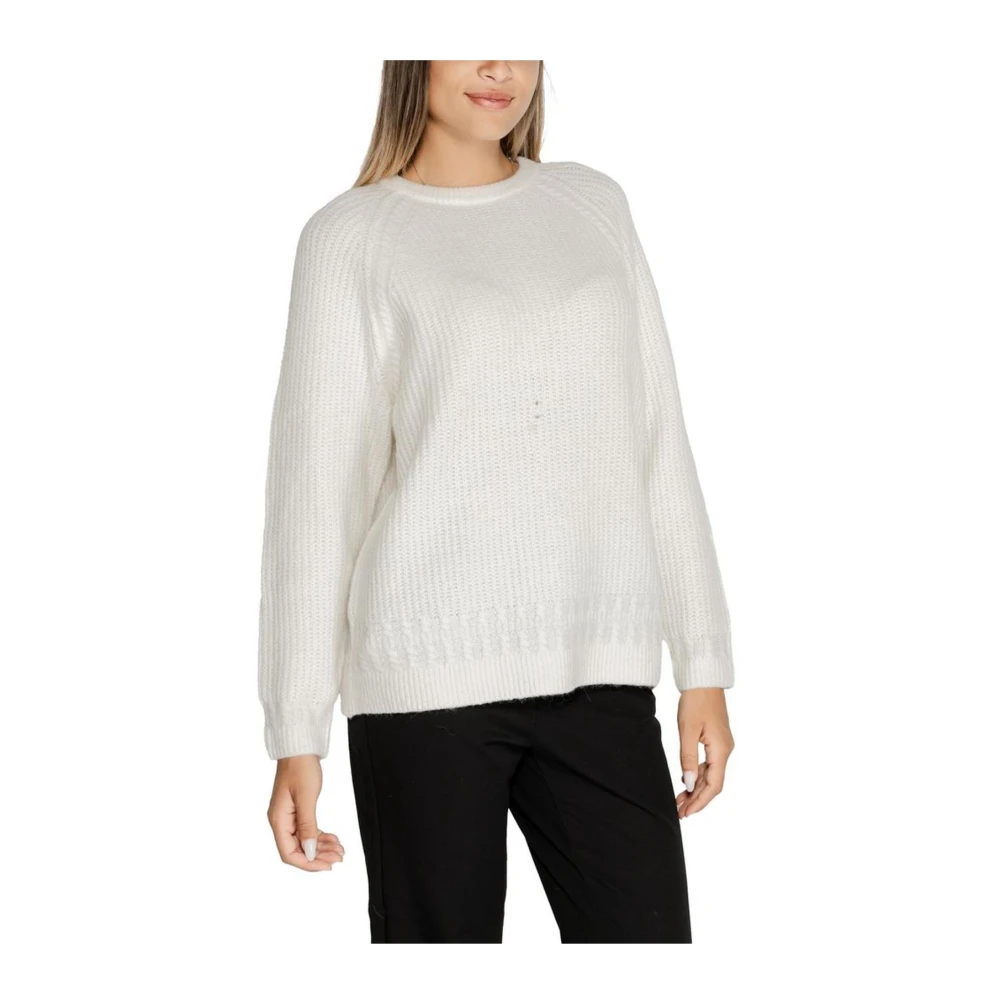 Guess Gezellige gebreide trui White Dames