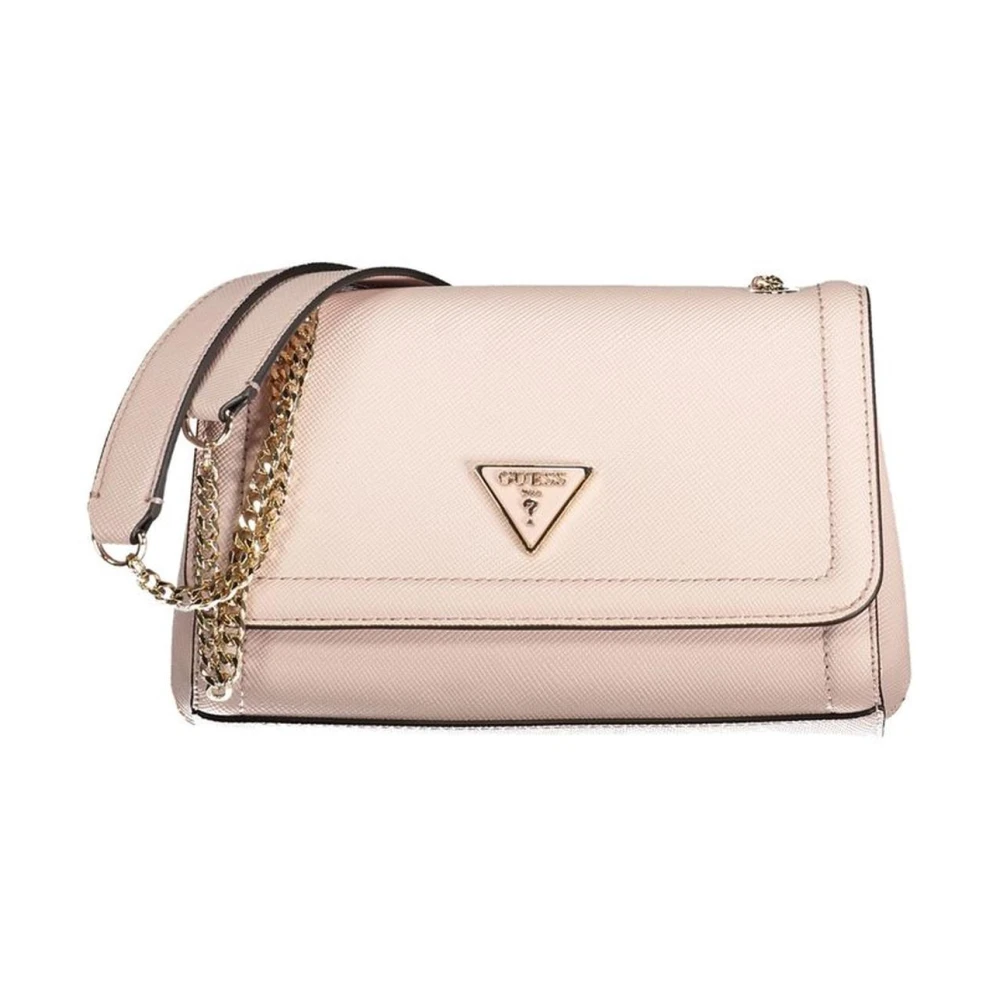 Guess Roze Schoudertas Noelle met Ketting Pink Dames