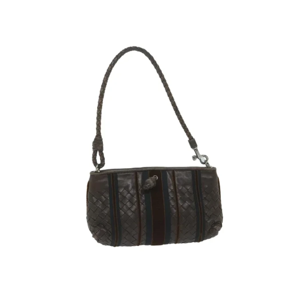 Bottega Veneta Vintage Pre-owned Leather shoulder-bags Brown Dames