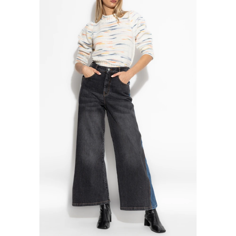 Munthe Jeans met logo Black Dames