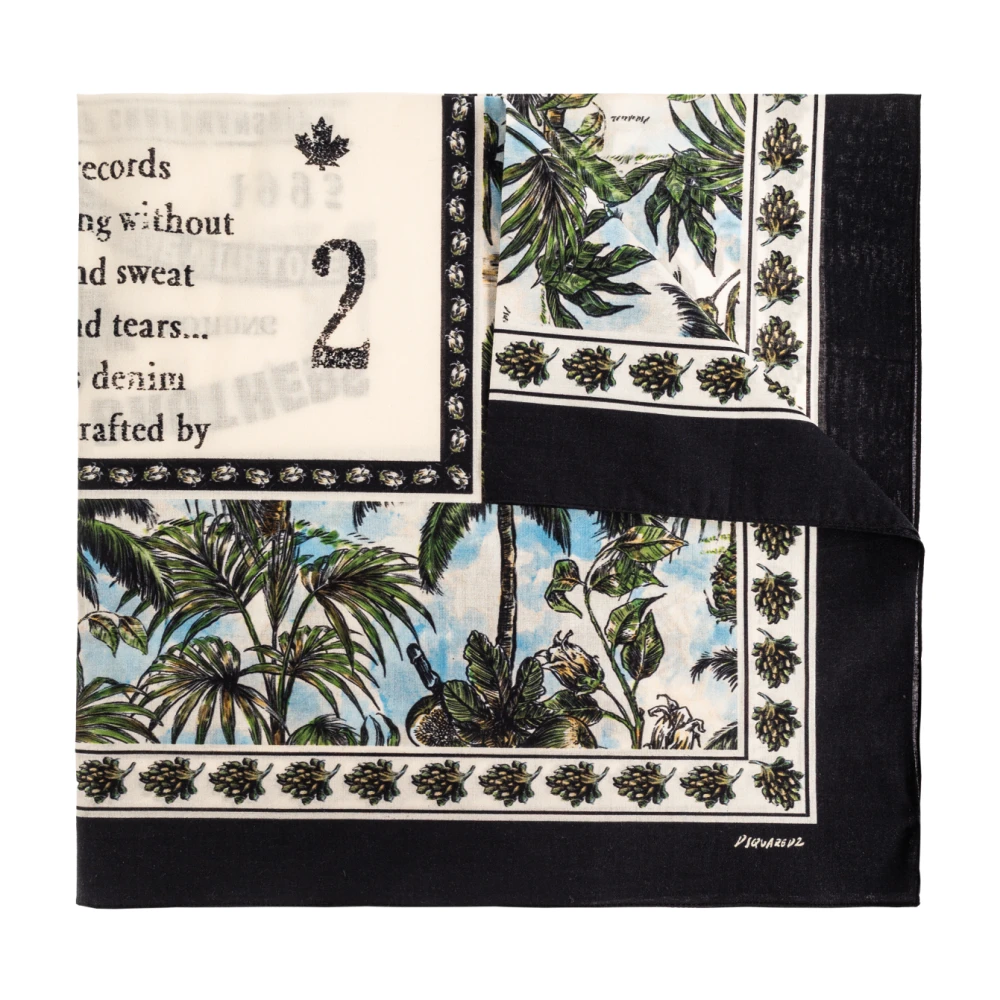 Dsquared2 Vrouw Multicolor Geprinte Sjaal