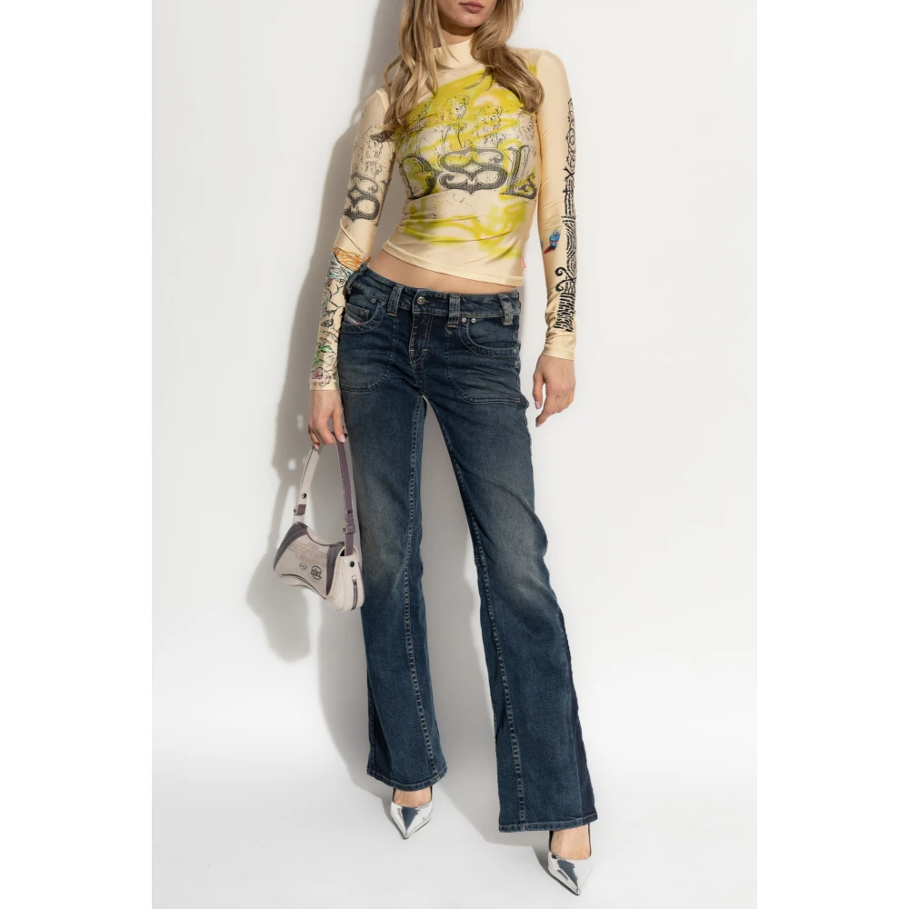 Diesel Top T-Imun Multicolor Dames