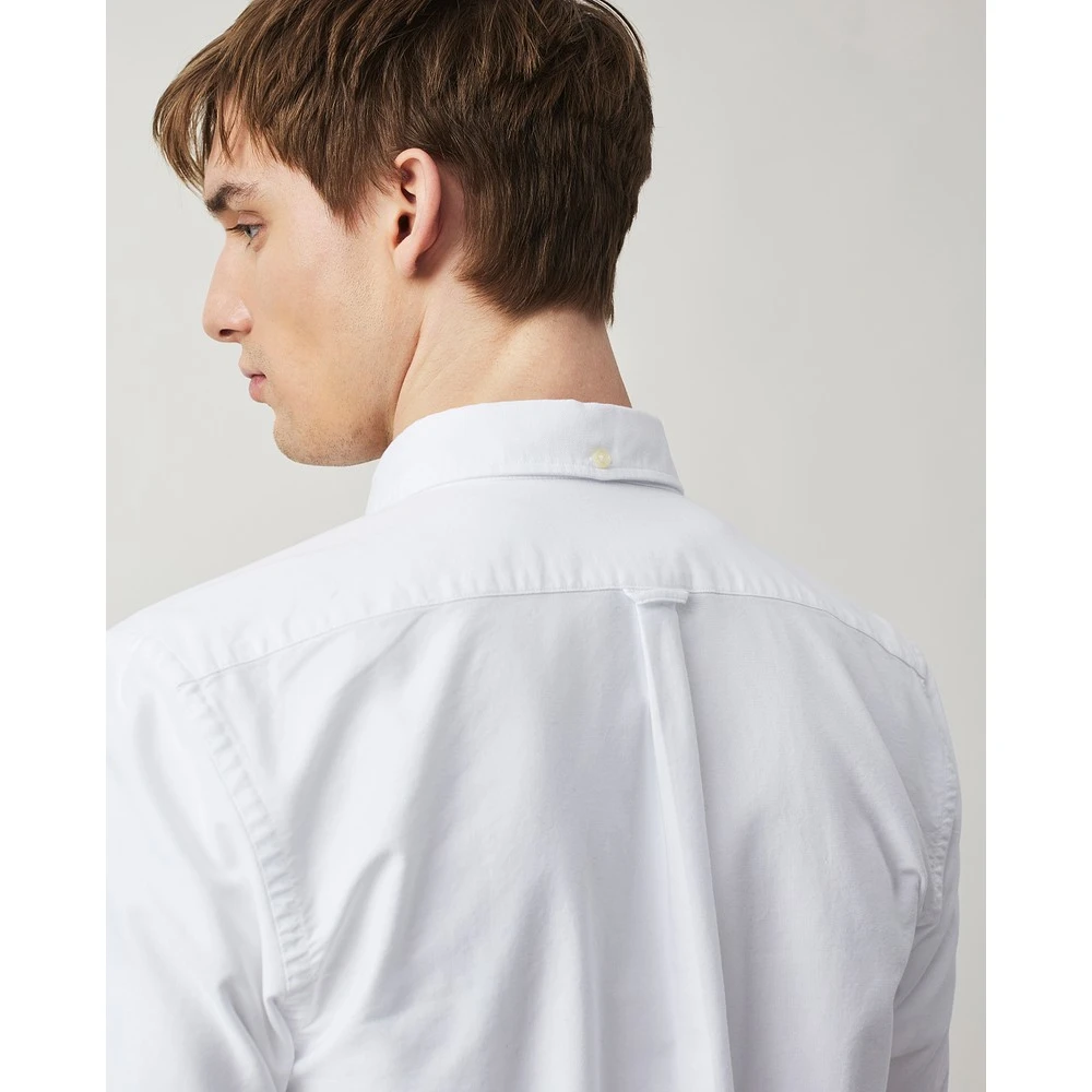 Lexington Witte Casual Oxford Button-Down Overhemd White Heren