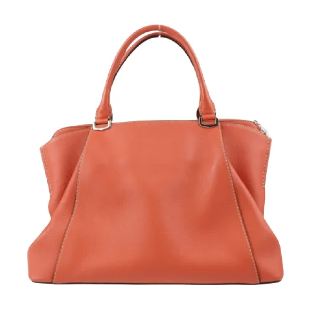 Cartier Vintage Pre-owned Leather handbags Orange Dames