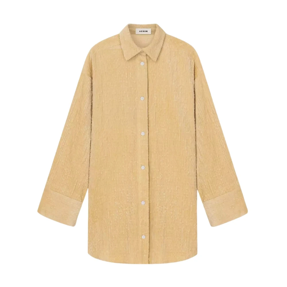 Aeron Crème Oversized Overhemdjurk Pilay Beige Dames