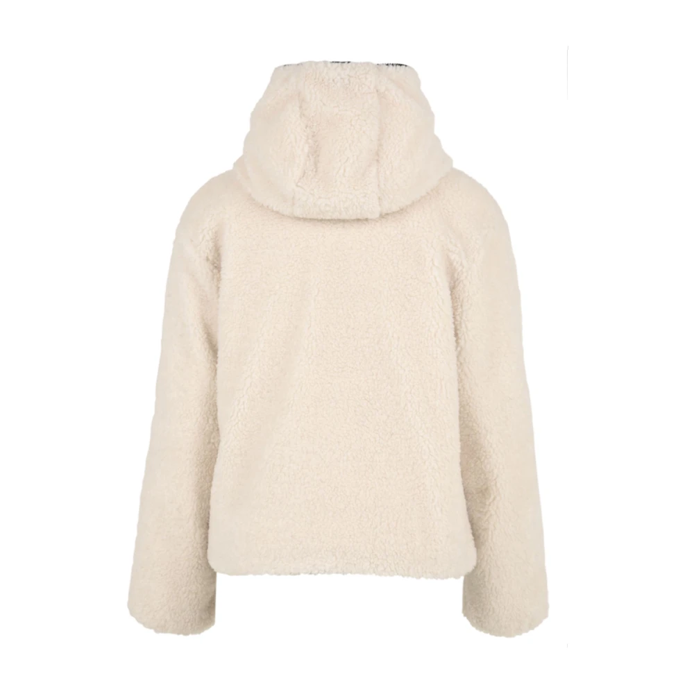 duvetica Teddy Scudetto Hoodie Beige Dames
