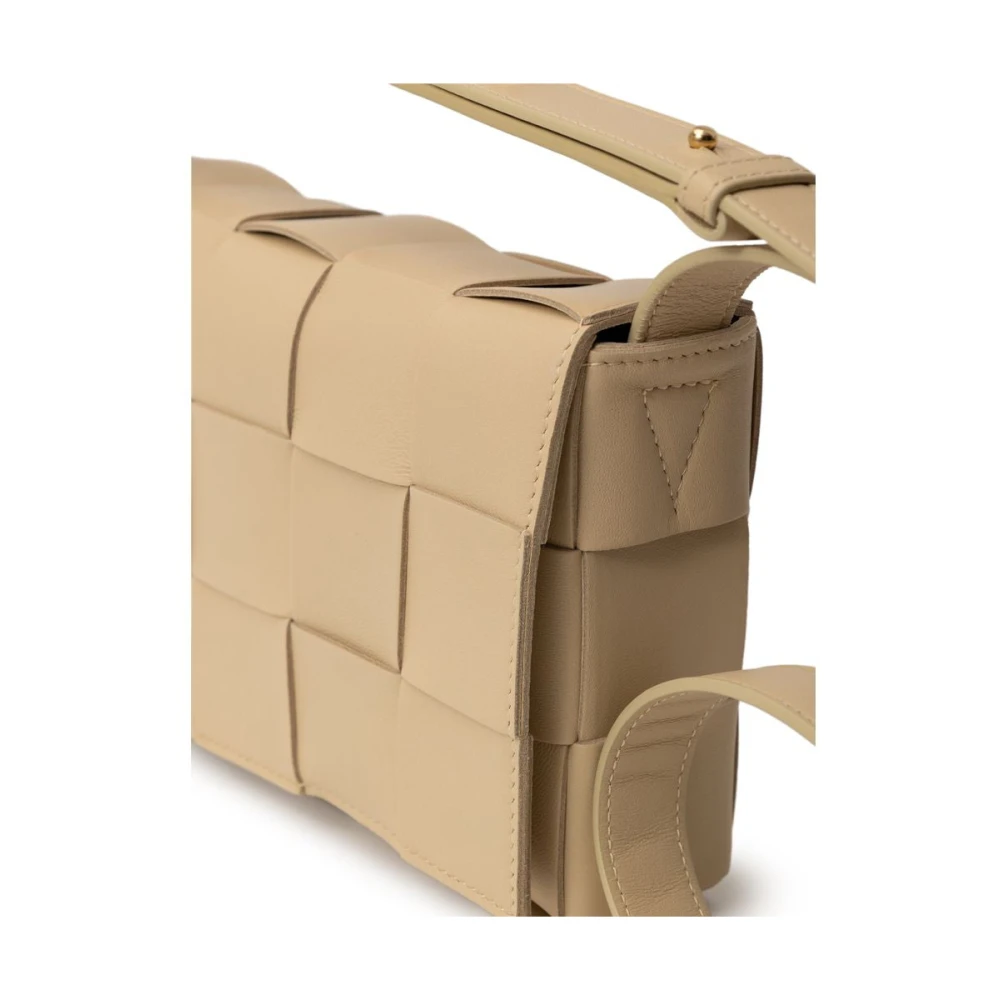 Bottega Veneta Beige Leren Handtas Beige Dames