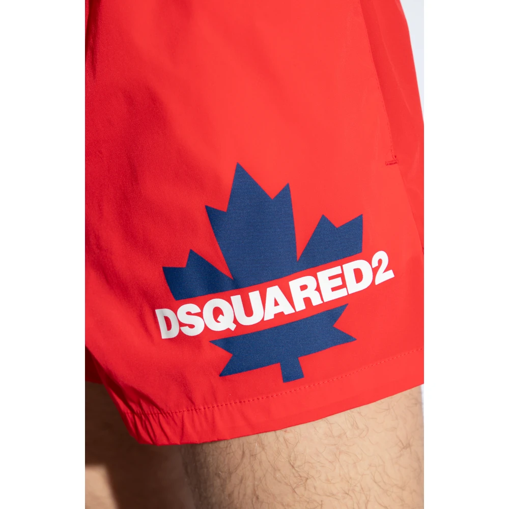 Dsquared2 Zwembroek met logo Red Heren