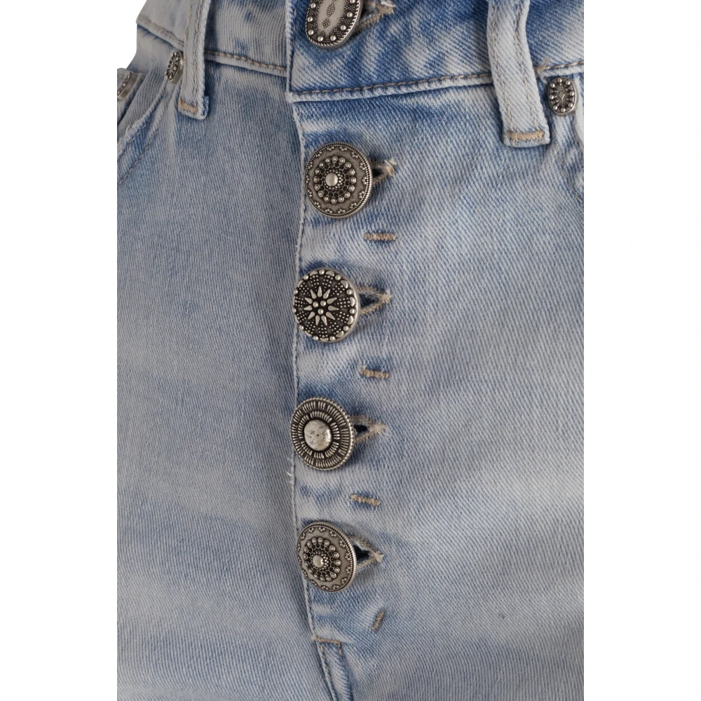 Dondup Stijlvolle Denim Broeken voor Mannen Blue Dames