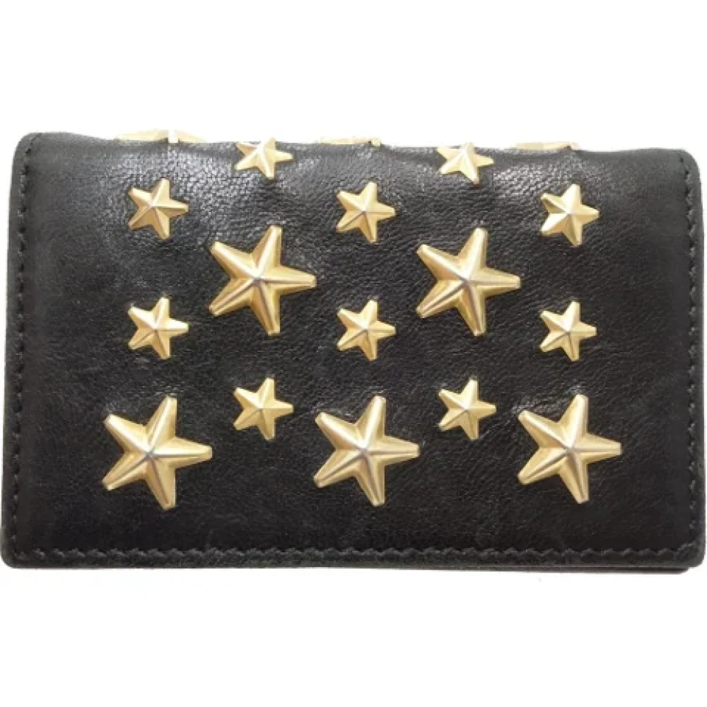 Jimmy Choo Pre-owned Leather wallets Black Dames