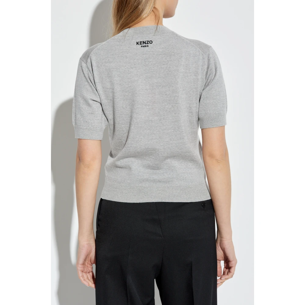 Kenzo Wollen top Gray Dames