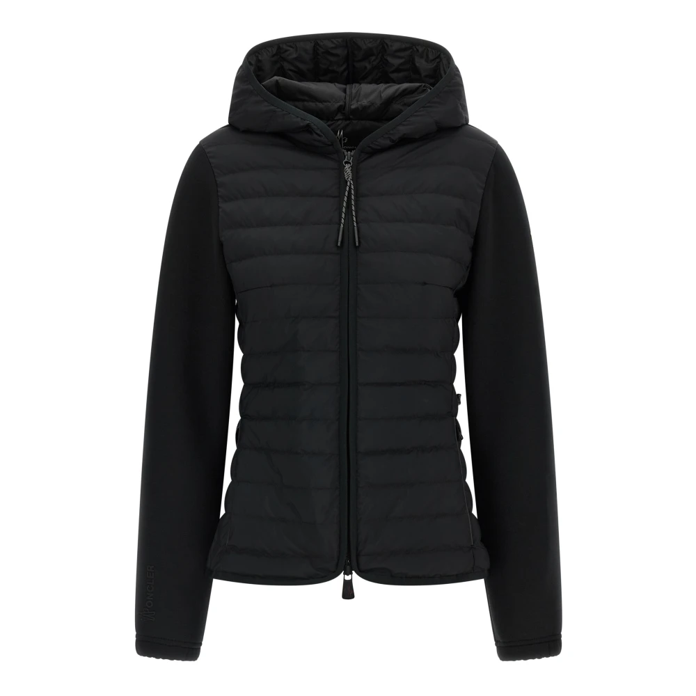 Moncler Women's Black Winter Jackets, S, Padded Zipped Cardigan