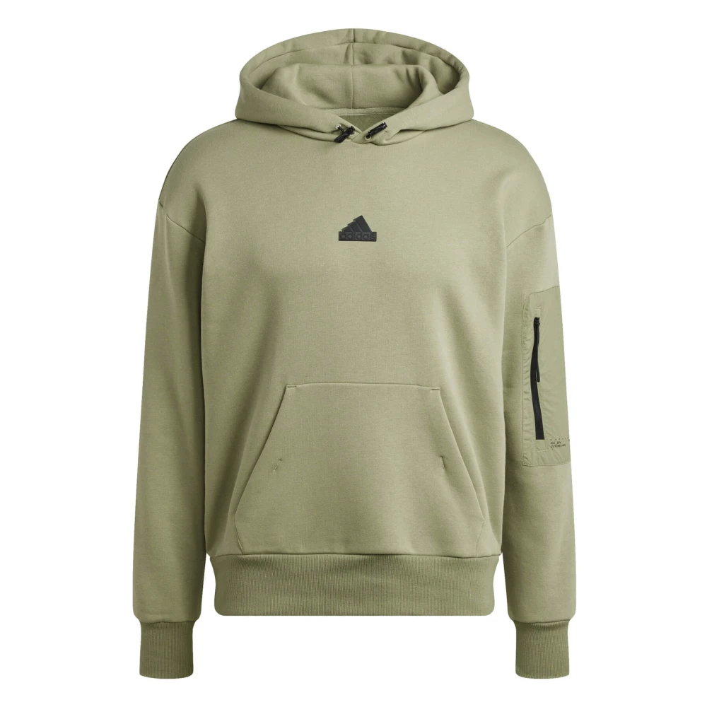 Adidas City Escape Gesloten Cap Sweater Green Heren