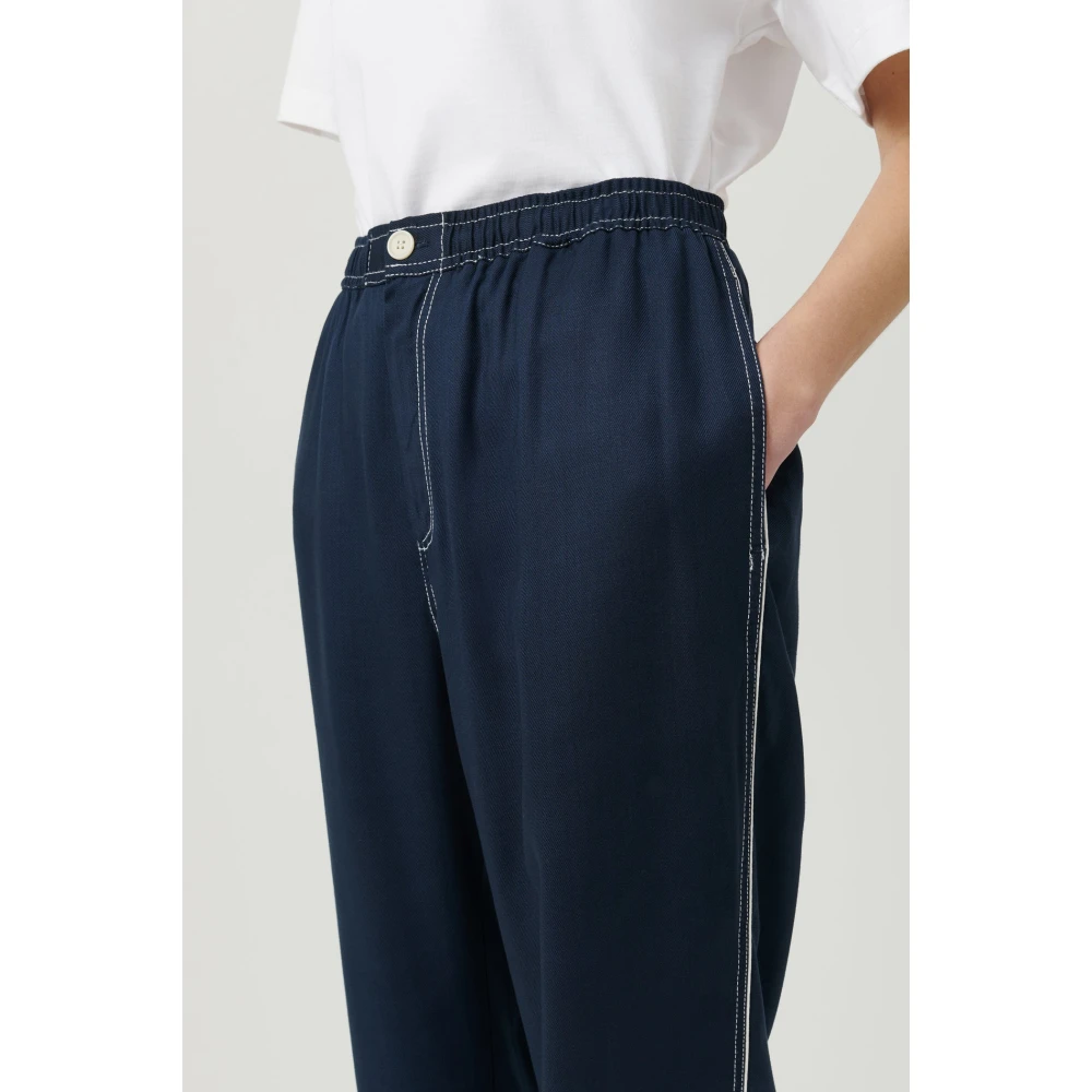 Soulland Trousers Blue Unisex