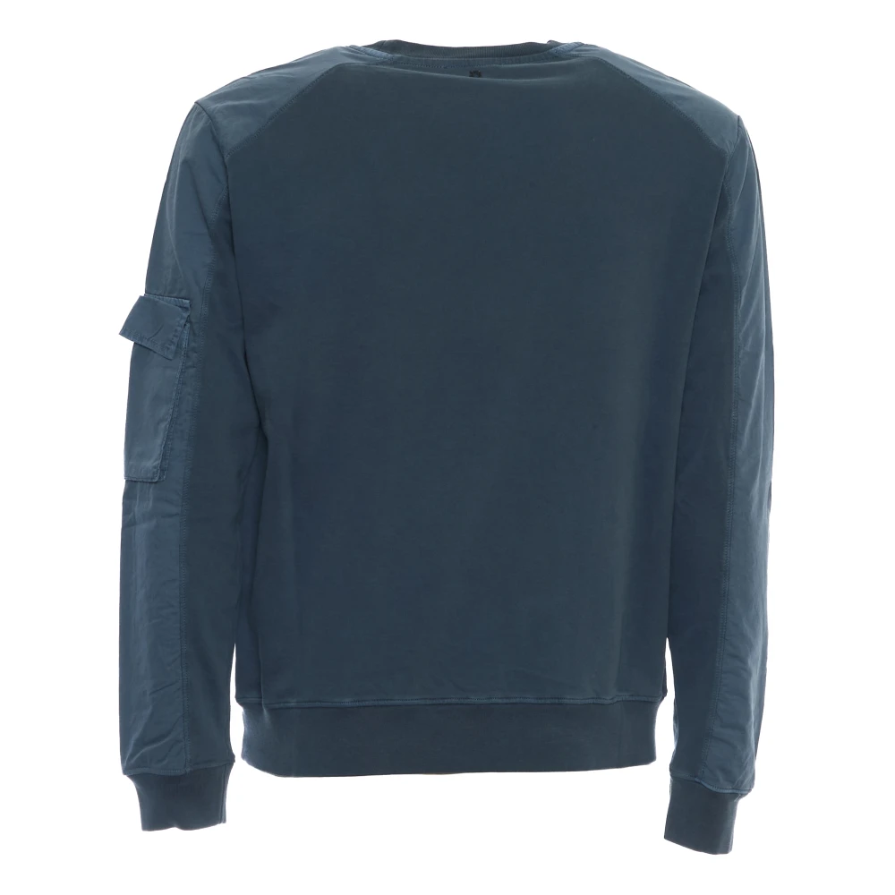 Dondup Lichtblauwe Crew Neck Sweatshirt Blue Heren