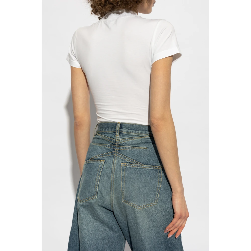 Alaïa Lichaam met logo White Dames
