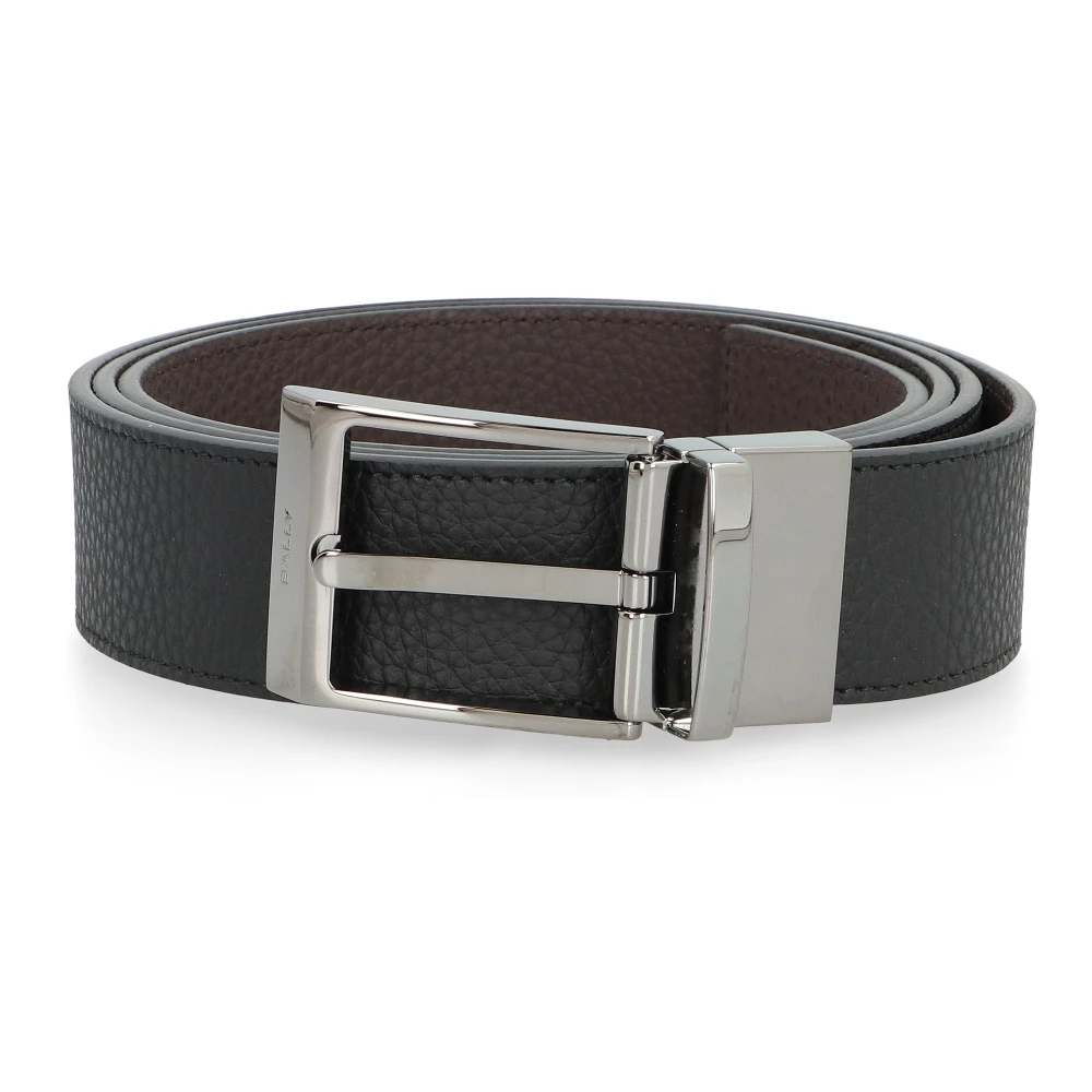 Bally Klassieke Omkeerbare Leren Riem Black Heren