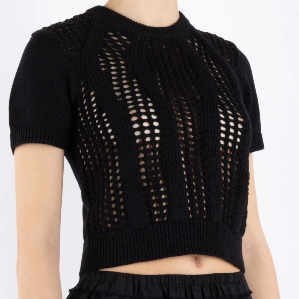 The Garment Biologisch Katoen Zwarte T-shirt Black Dames
