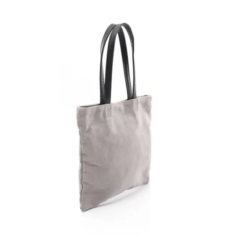 Yves Saint Laurent Vintage Pre-owned Canvas shoulder-bags Gray Dames