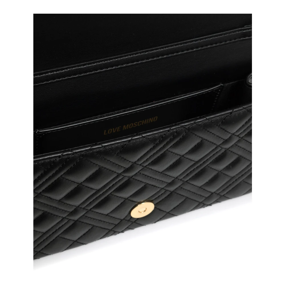 Love Moschino Chique Schoudertas met Magneetsluiting Black Dames