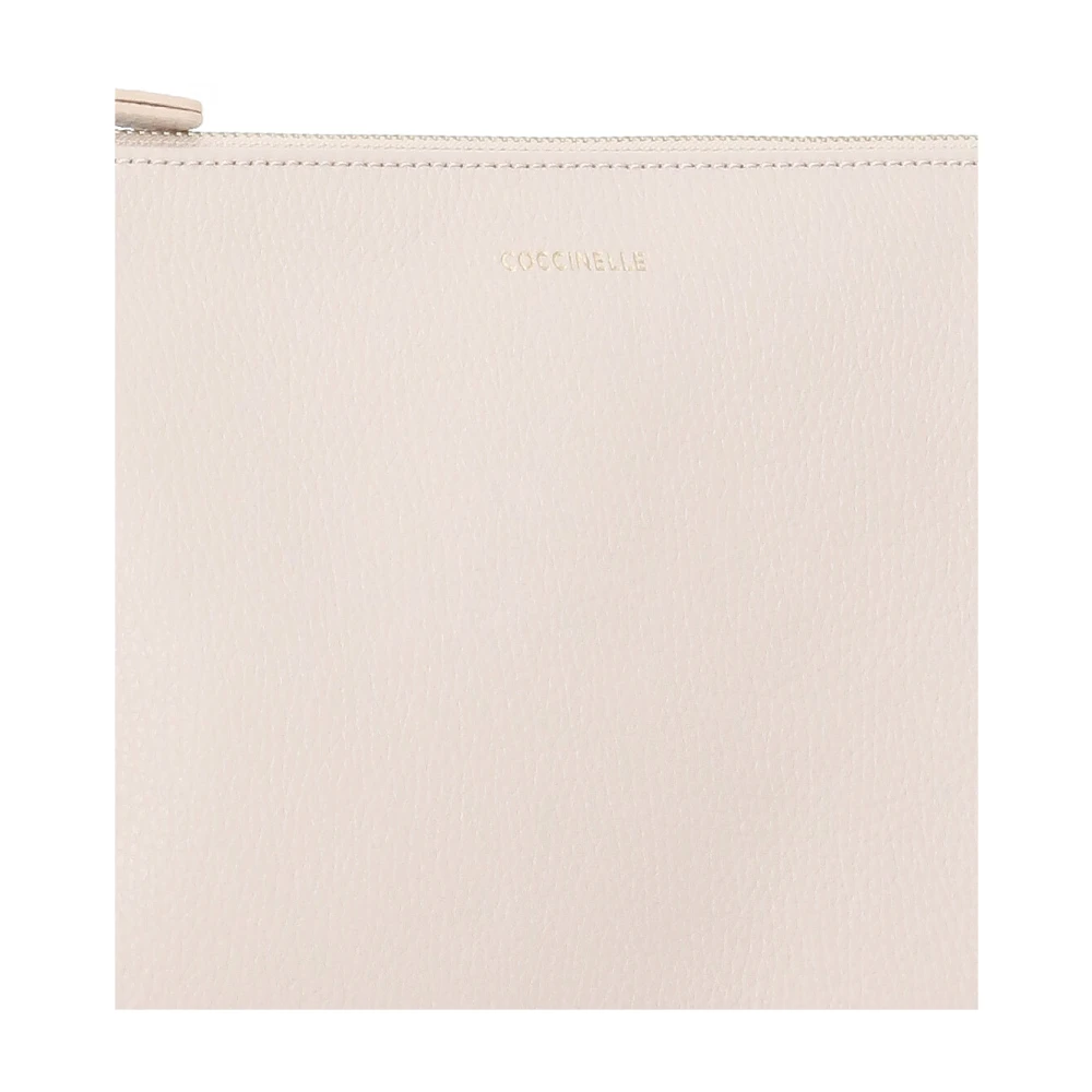 Coccinelle Roze Leren Pochette Schoudertas Pink Dames