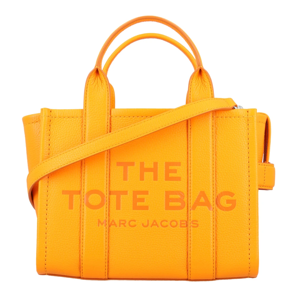 Marc Jacobs Tangerine Mini Tote Läder Väska Yellow, Dam
