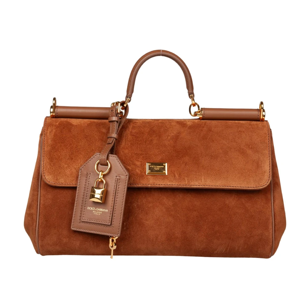 Dolce & Gabbana , Handbags, Female, Brown, One Size, My Sicily Tote - Image 2