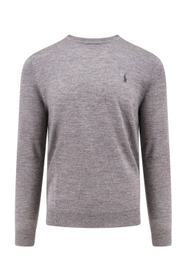 Embroidered Pony Ull Crew-Neck Tröja
