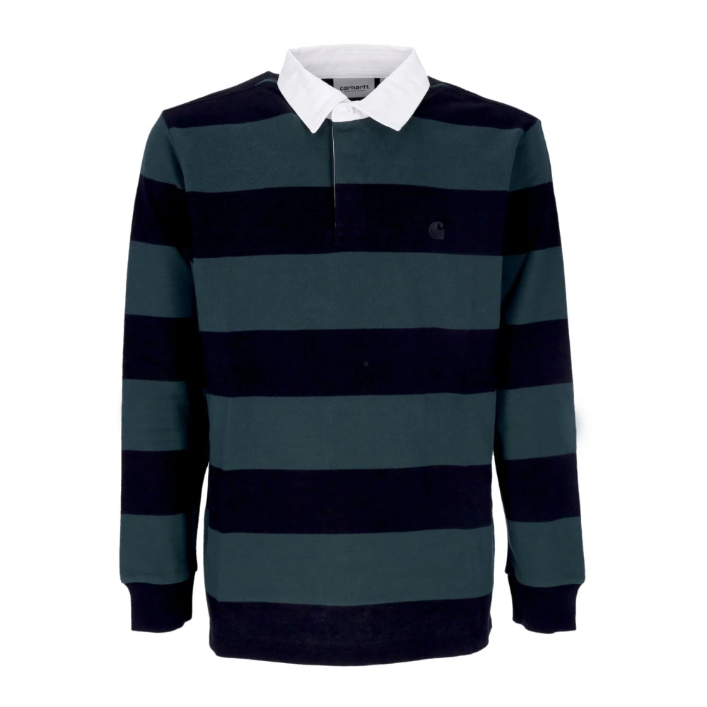 Carhartt WIP Gestreept poloshirt met lange mouwen Multicolor Heren
